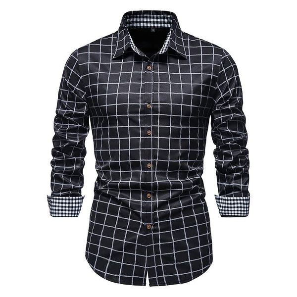 men's casual shirts fashion mens long sleeve shirt men brand lattice slim fit dress business social male camisa masculina, White;black
men's casual shirts fashion mens long sleeve shirt men brand lattice slim fit dress business social male camisa masculina, White;black