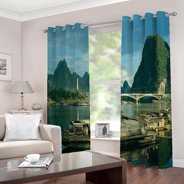 curtain & drapes green mountain water natural landscape wooden boat pictures window curtains for living room bedroom home decor sets
curtain & drapes green mountain water natural landscape wooden boat pictures window curtains for living room bedroom home decor sets
