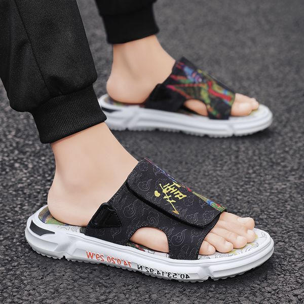 2021 new non-slip men sandals outdoor casual trend flip flops easy to clean resistant youth fashion slides slipper easy to clean, Black
2021 new non-slip men sandals outdoor casual trend flip flops easy to clean resistant youth fashion slides slipper easy to clean, Black