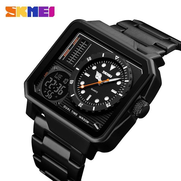 wristwatches digital watches sports electronic male clock waterproof stainless steel strap wristwatch 48mm mens quartz drop, Slivery;brown
wristwatches digital watches sports electronic male clock waterproof stainless steel strap wristwatch 48mm mens quartz drop, Slivery;brown
