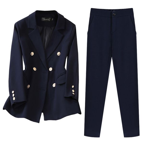 elegant office work wear pant suits ol 2 piece sets double breasted blazer jacket & trousers suit for women set s-5xl, White
elegant office work wear pant suits ol 2 piece sets double breasted blazer jacket & trousers suit for women set s-5xl, White