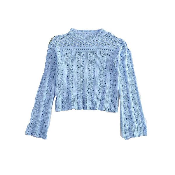 women mesh hollow out solid color knitting sweaters female o neck long sleeve pullovers casual loose jumpers s336 210419, White;black
women mesh hollow out solid color knitting sweaters female o neck long sleeve pullovers casual loose jumpers s336 210419, White;black