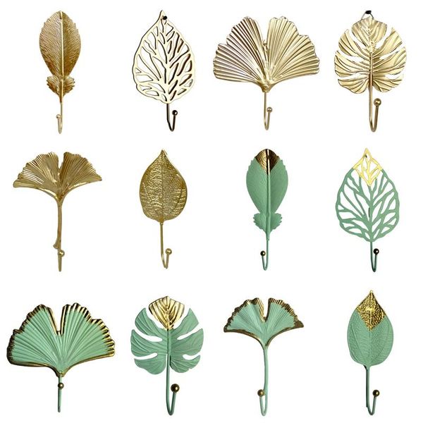 hooks & rails nordic light luxury gold leaves wall creative no-punch door wardrobe clothes bag key scarf hanger hook
hooks & rails nordic light luxury gold leaves wall creative no-punch door wardrobe clothes bag key scarf hanger hook