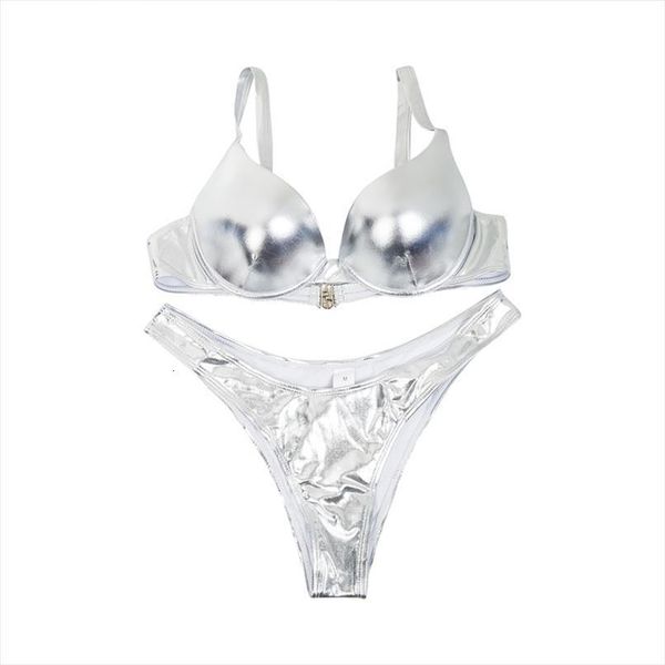 women fax leather gold bikini womens swimwear set sequined padded bra crease bandeau swimsuit glitter beach sliver green bathing suit, White;black
women fax leather gold bikini womens swimwear set sequined padded bra crease bandeau swimsuit glitter beach sliver green bathing suit, White;black