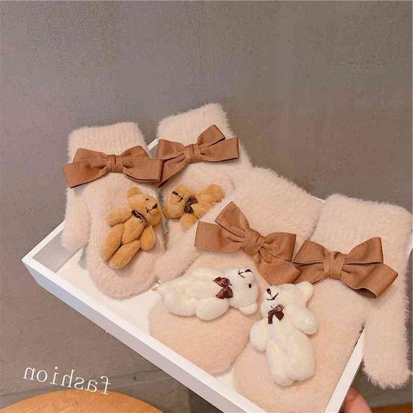 east gate outdoor cartoon knitted woolen girl lovely finger wrap gloves plush thickened autumn and winter warm, Black
east gate outdoor cartoon knitted woolen girl lovely finger wrap gloves plush thickened autumn and winter warm, Black