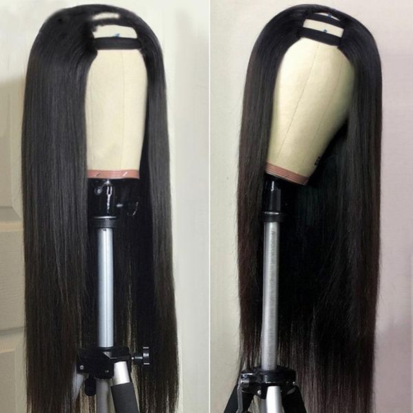 lace wigs u part brazilian bone straight human hair for black women middle shape deep 150 density glueless, Black;brown
lace wigs u part brazilian bone straight human hair for black women middle shape deep 150 density glueless, Black;brown