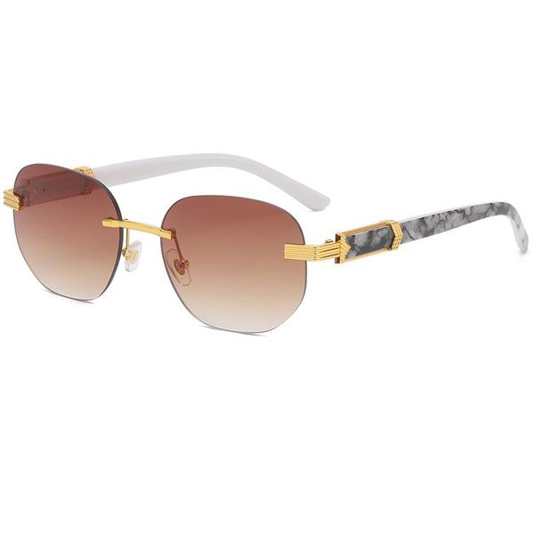 sunglasses designer rimless women men fashion vintage small square sun glasses for male travel driving shades uv400, White;black
sunglasses designer rimless women men fashion vintage small square sun glasses for male travel driving shades uv400, White;black