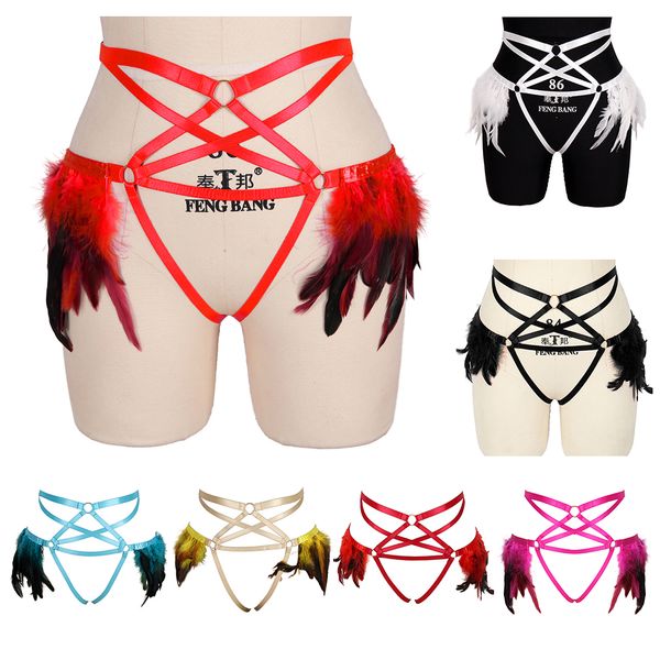 Feather Stocking Belt Sexy Lingerie Body Suspender Garter Cosplay Harness Woman Bondage Gothic Harness Leg Tight Garters Belt, Black
Feather Stocking Belt Sexy Lingerie Body Suspender Garter Cosplay Harness Woman Bondage Gothic Harness Leg Tight Garters Belt, Black