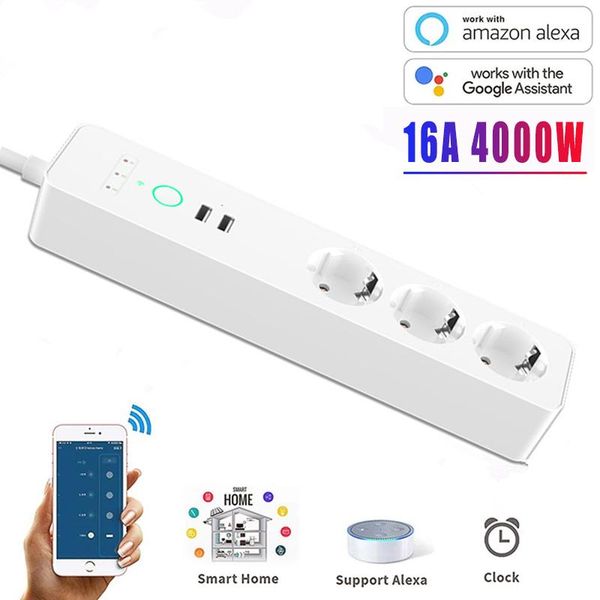smart power plugs wifi strip 3 eu outlets plug with 2 usb charging port timing app voice control work alexa google home assistant
smart power plugs wifi strip 3 eu outlets plug with 2 usb charging port timing app voice control work alexa google home assistant