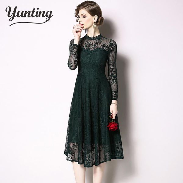 casual dresses 2021 spring lace women floral crochet hollow out vestidos work elegant ladies evening party dress, Black;gray
casual dresses 2021 spring lace women floral crochet hollow out vestidos work elegant ladies evening party dress, Black;gray