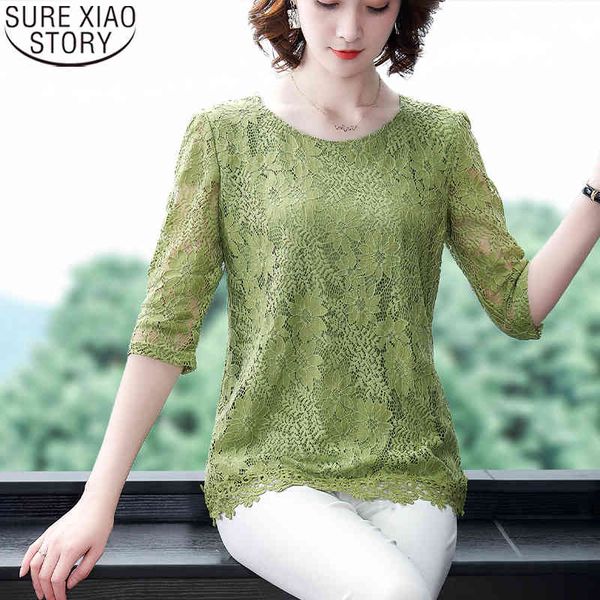 casual hollow out women lace long shirt three-quarter sleeve summer fashion plus size loose blouse 10283 210417, White
casual hollow out women lace long shirt three-quarter sleeve summer fashion plus size loose blouse 10283 210417, White