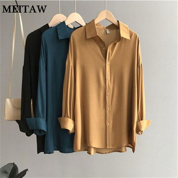 women long sleeve single-breasted blouse shirt 2021 lady turn down casual autumn loose solid soft chiffon women's blouses & shirts, White
women long sleeve single-breasted blouse shirt 2021 lady turn down casual autumn loose solid soft chiffon women's blouses & shirts, White