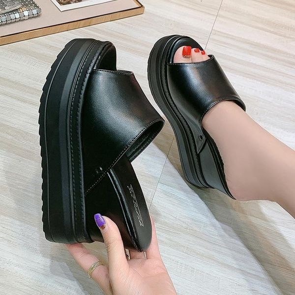 summer slippers women platform sandals sliders shoes high heels flip flops female+shoes, Black
summer slippers women platform sandals sliders shoes high heels flip flops female+shoes, Black