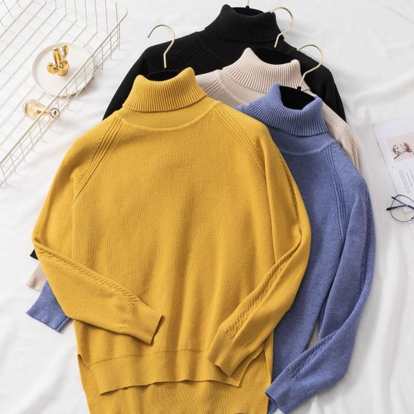 women's sweaters 2021 fashion knitwear high collar thick sweater female loose thin short long sleeve bottoming knit top, White;black
women's sweaters 2021 fashion knitwear high collar thick sweater female loose thin short long sleeve bottoming knit top, White;black