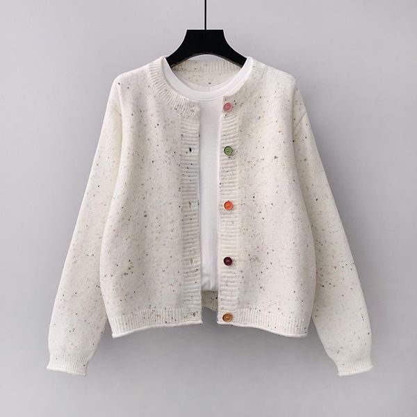 women's knits & tees polka dot knitted white women sweater cardigan winter 2021 o-neck long-sleeved casual all match female outwear coa
women's knits & tees polka dot knitted white women sweater cardigan winter 2021 o-neck long-sleeved casual all match female outwear coa