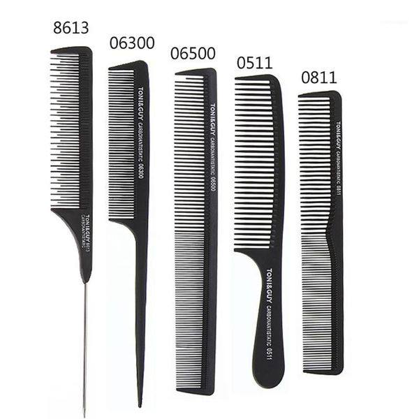 salon cutting comb carbon fiber hairdressing hair brush sharp tails anti-static styling accessories1, Silver
salon cutting comb carbon fiber hairdressing hair brush sharp tails anti-static styling accessories1, Silver