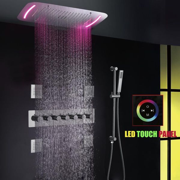 bathroom shower sets chrome polishedthermostatic rain faucet system 28x17 inch atomizing bubble waterfall
bathroom shower sets chrome polishedthermostatic rain faucet system 28x17 inch atomizing bubble waterfall