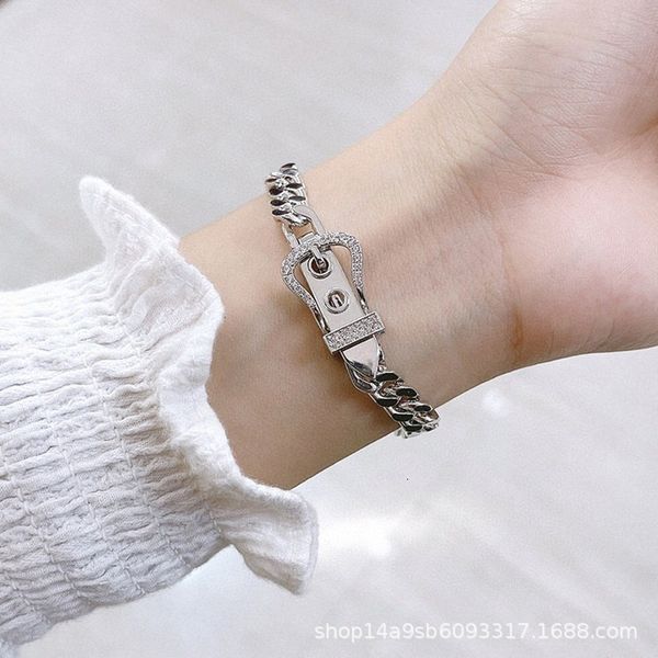 bangles bracelet h's titanium steel fashion semi diamond belt micro women's net red same rose golden pig nose buckle, Black
bangles bracelet h's titanium steel fashion semi diamond belt micro women's net red same rose golden pig nose buckle, Black