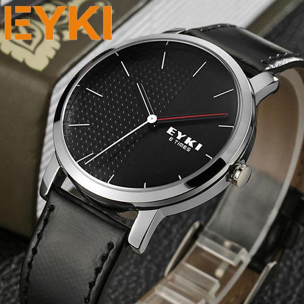 wristwatches eyki brand men leather watches black simple mens business quartz wrist watch for women clock relogio masculino montre, Slivery;brown
wristwatches eyki brand men leather watches black simple mens business quartz wrist watch for women clock relogio masculino montre, Slivery;brown