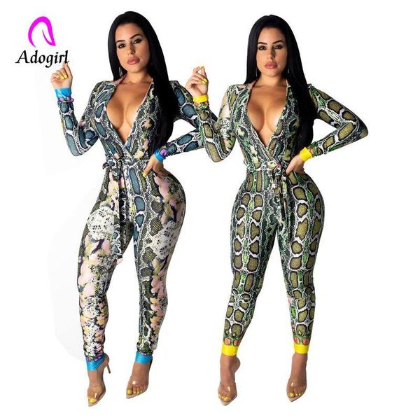 women's jumpsuits & rompers snake print womens summer deep v neck long sleeve full length bodysuit casual club party one piece ol overa, Black;white
women's jumpsuits & rompers snake print womens summer deep v neck long sleeve full length bodysuit casual club party one piece ol overa, Black;white