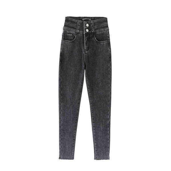 high waist jeans women's nine point 2021 plush korean version slim pencil pants tight small leg, Black;white
high waist jeans women's nine point 2021 plush korean version slim pencil pants tight small leg, Black;white