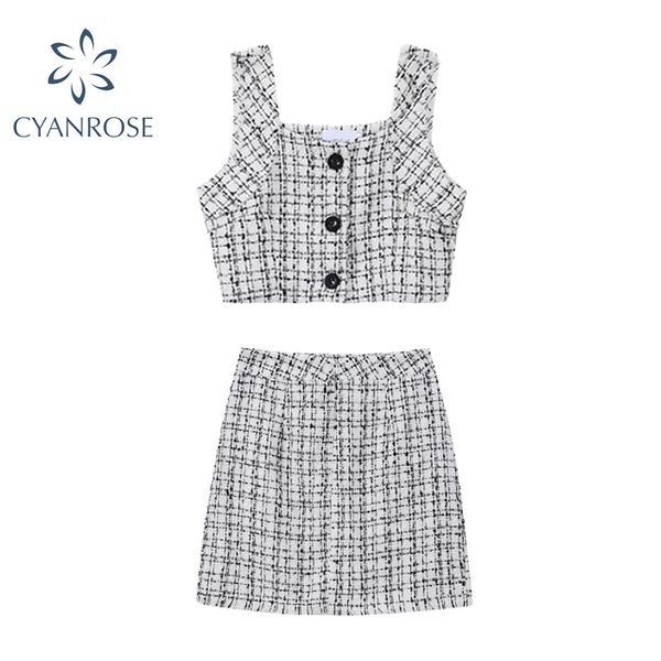 women's woolen blends elegant plaid outfits office ladies singel breasted tanks or vest+crop skirts retro party 2pcs 210417, White
women's woolen blends elegant plaid outfits office ladies singel breasted tanks or vest+crop skirts retro party 2pcs 210417, White