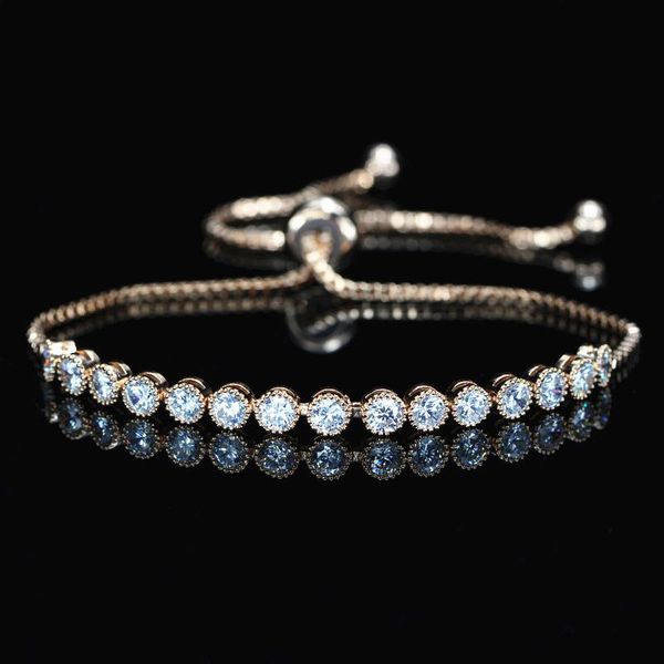 fashion jewery adjustable link rose gold women wrist bracelet set with cubic zirconia charm bracelets, Golden;silver
fashion jewery adjustable link rose gold women wrist bracelet set with cubic zirconia charm bracelets, Golden;silver