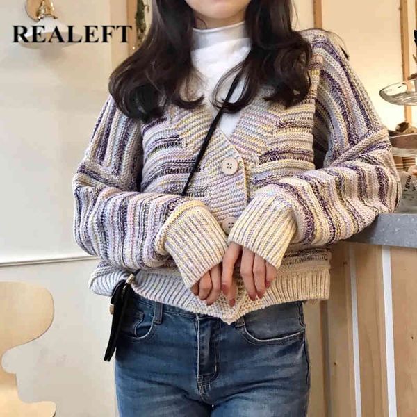 autumn winter vintage rainbow women's cardigans sweater korean style buttons knitted loose sweaters female 210428, White
autumn winter vintage rainbow women's cardigans sweater korean style buttons knitted loose sweaters female 210428, White