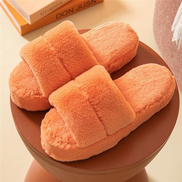 slippers 2021 winter women house faux fur warm platform shoes female slip on home furry ladies solid color wholesale, Black
slippers 2021 winter women house faux fur warm platform shoes female slip on home furry ladies solid color wholesale, Black