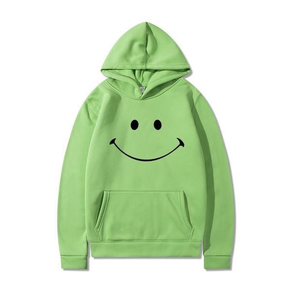 dreamwastaken smiley face print casual plush sweater hoodie, Black 
dreamwastaken smiley face print casual plush sweater hoodie, Black