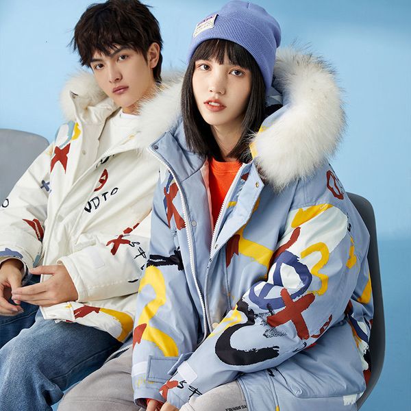 new graffiti white duck down jacket lovers mark winter thickening national fashion from cartoon avatar, Black
new graffiti white duck down jacket lovers mark winter thickening national fashion from cartoon avatar, Black