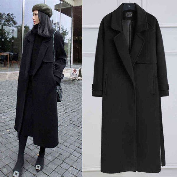 woolen coat women's middle and long 2021 popular winter clothes student thick hepburn double-sided woolen, Black
woolen coat women's middle and long 2021 popular winter clothes student thick hepburn double-sided woolen, Black