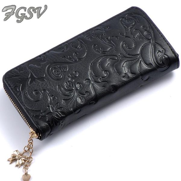 wallets fgsv genuine leather lady zipper wallet glory flower pattern women long fashion designer purse fgs52, Red;black
wallets fgsv genuine leather lady zipper wallet glory flower pattern women long fashion designer purse fgs52, Red;black