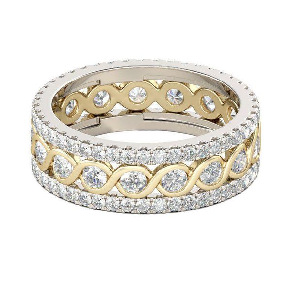 wedding rings three rows hollow pretty simple engagement fashion jewelry for men women white cubic zirconia ring, Slivery;golden
wedding rings three rows hollow pretty simple engagement fashion jewelry for men women white cubic zirconia ring, Slivery;golden