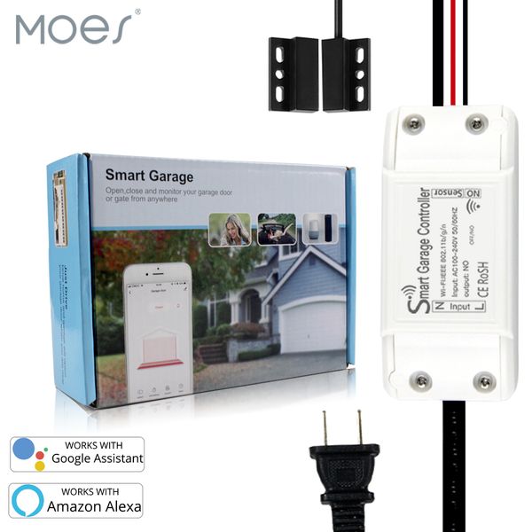 wifi smart garage door smart life app remote control open close monitor compatible with alexa echo google home no hub require
wifi smart garage door smart life app remote control open close monitor compatible with alexa echo google home no hub require