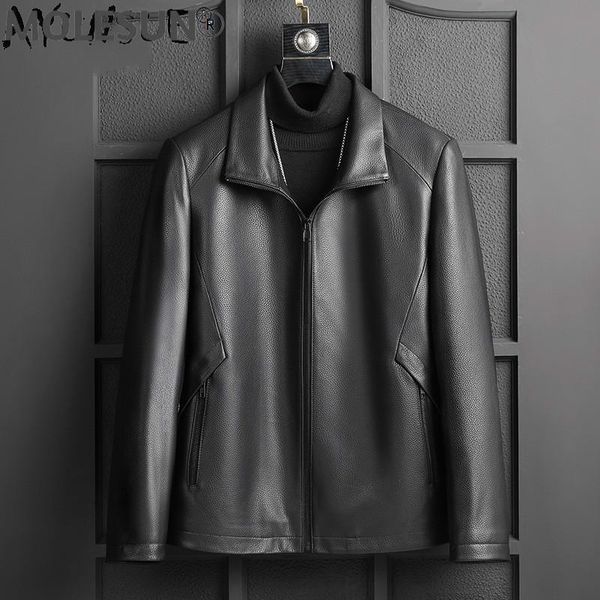 men's leather & faux akoosun men clothing genuine sheepskin jacket motorcycle autumn clothes 2021 korean style jackets ropa hombre lxr9, Black
men's leather & faux akoosun men clothing genuine sheepskin jacket motorcycle autumn clothes 2021 korean style jackets ropa hombre lxr9, Black