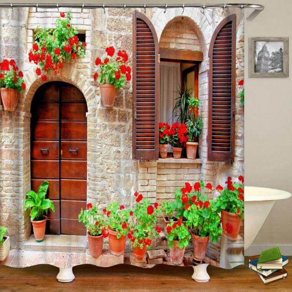shower curtains home rural garden scenery street stone house 3d bathroom curtain waterproof cloth decoration set
shower curtains home rural garden scenery street stone house 3d bathroom curtain waterproof cloth decoration set