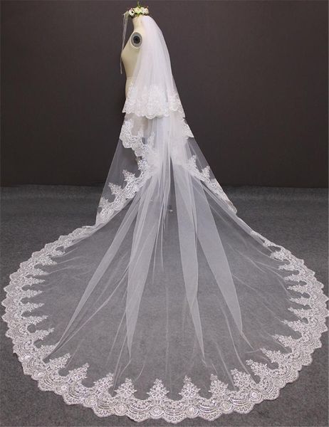 bridal veils 3 meters two layers full edge with sequins blings sparkling lace luxury long wedding 2021 white ivory veil, Black
bridal veils 3 meters two layers full edge with sequins blings sparkling lace luxury long wedding 2021 white ivory veil, Black