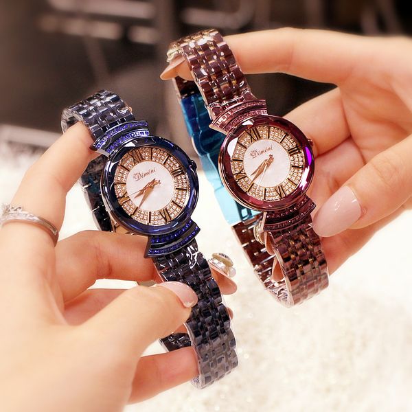 watch rome counter inlaid with diamond fashion women's korean steel band quartz waterproof, Slivery;brown
watch rome counter inlaid with diamond fashion women's korean steel band quartz waterproof, Slivery;brown