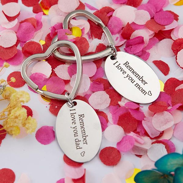 engraved remember i love you mom dad keychain father mother birthday , father's mother's day gift fashion keyring gifts party favo
engraved remember i love you mom dad keychain father mother birthday , father's mother's day gift fashion keyring gifts party favo