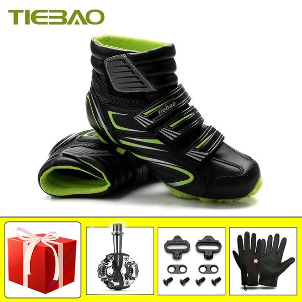 cycling footwear tiebao winter mountain bike shoes add pedals gloves keep warm bicycle riding self-locking mtb flat sneakers, Black
cycling footwear tiebao winter mountain bike shoes add pedals gloves keep warm bicycle riding self-locking mtb flat sneakers, Black