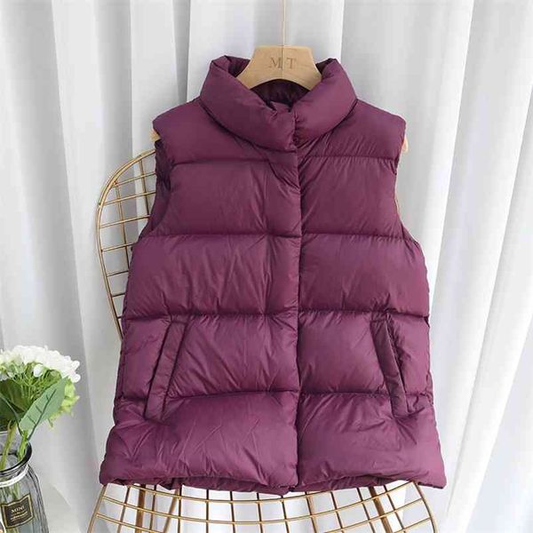 ultra light 90% white duck down coat short jacket women vest stand collar lightweight warm waistcoat snow outwear 210430, Black
ultra light 90% white duck down coat short jacket women vest stand collar lightweight warm waistcoat snow outwear 210430, Black