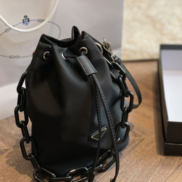 nylon underarm bag exquisite designer shoulder bags black chain shoulders strap handbag triangle bucket
nylon underarm bag exquisite designer shoulder bags black chain shoulders strap handbag triangle bucket