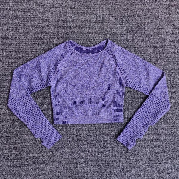women seamless long sleeve crop yoga shirts with thumb hole running fitness workout gym sports sportswear outfit
women seamless long sleeve crop yoga shirts with thumb hole running fitness workout gym sports sportswear outfit