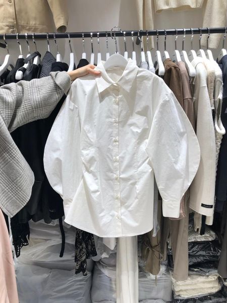 women's blouses & shirts vanovich korean style women 2021 spring and summer puff sleeves wild cotton ladies solid color clothing, White
women's blouses & shirts vanovich korean style women 2021 spring and summer puff sleeves wild cotton ladies solid color clothing, White
