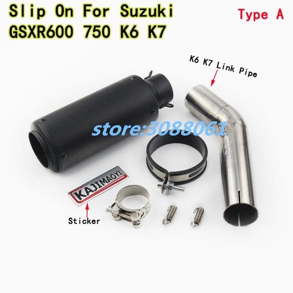 motorcycle exhaust system k6 k7 slip on for gsxr600 gsxr750 carbon fiber muffler sticker escape set with middle link pipe connector
motorcycle exhaust system k6 k7 slip on for gsxr600 gsxr750 carbon fiber muffler sticker escape set with middle link pipe connector