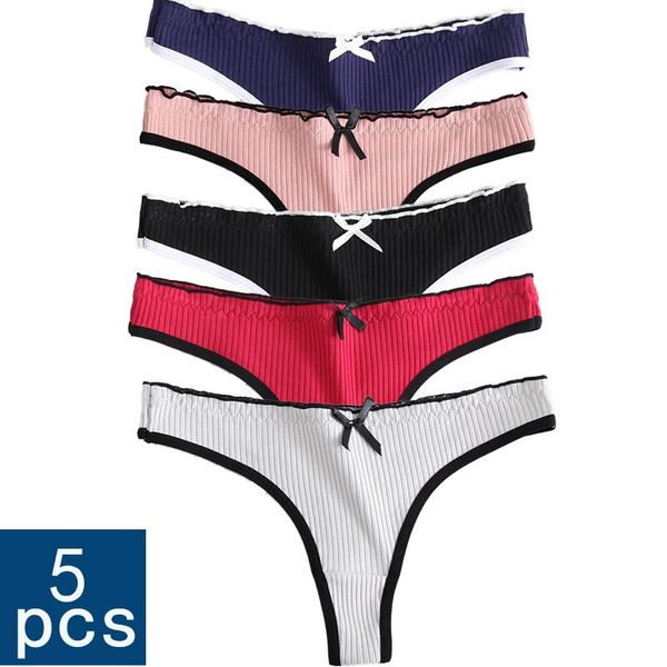 women's panties 5pcs lot g-string cotton underwear female underpants thong pantys intimates lingerie, Black;pink
women's panties 5pcs lot g-string cotton underwear female underpants thong pantys intimates lingerie, Black;pink