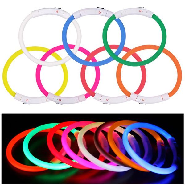 dog collars & leashes soft silicone pet collar rechargeable usb charging led tube flashing luminous puppy cat battery night anti-lost pvc
dog collars & leashes soft silicone pet collar rechargeable usb charging led tube flashing luminous puppy cat battery night anti-lost pvc