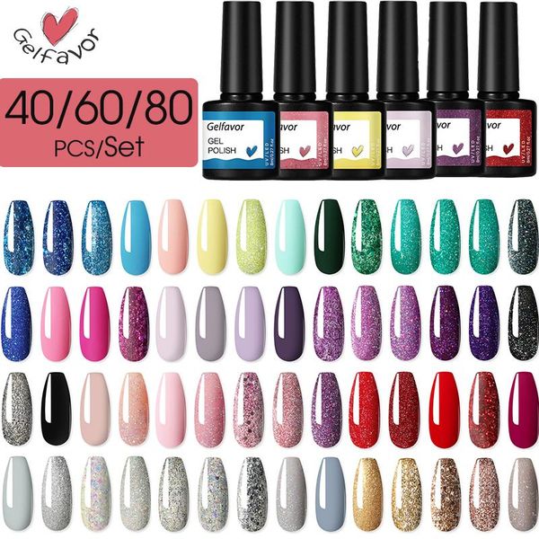 gelfavor 8ml nail polish gel set all for manicure semi permanent vernis 60pcs uv led lamp art kit base coat kits
gelfavor 8ml nail polish gel set all for manicure semi permanent vernis 60pcs uv led lamp art kit base coat kits