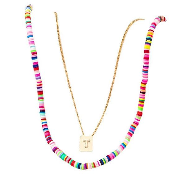pendant necklaces ins gold yellow colorful polymer clay beads letter a t choker trendy korean fashion women party jewelry, Silver
pendant necklaces ins gold yellow colorful polymer clay beads letter a t choker trendy korean fashion women party jewelry, Silver